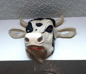 Steve's cow mask, courtesy of Steve.